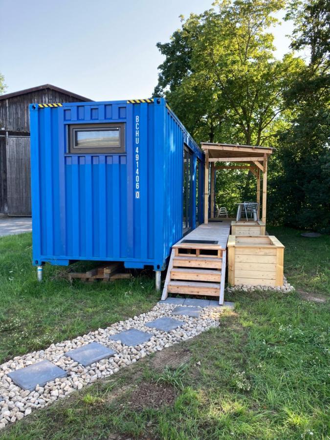Tiny House Im Seecontainer Mit Parkplatz, Glasfaser, Netflix, Veranda Und Gehobener Ausstattung كوبورغ المظهر الخارجي الصورة